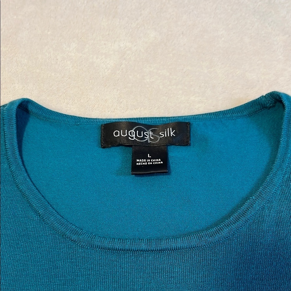 August Silk Green Sleeveless Boxy Tank Top - Picture 3 of 6